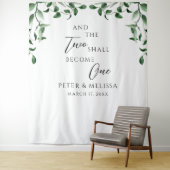 Greenery Wedding Backdrop Wandkleed (In situ)