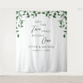 Greenery Wedding Backdrop Wandkleed (Voorkant)