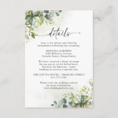 Greenery Wedding Ceremony Enclosure Card Informatiekaartje (Voorkant)