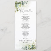 Greenery Wedding Ceremony Menu (Voorkant)