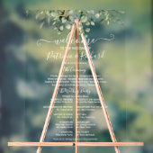 Greenery Wedding Ceremony Programma Acryl Bord (Neutraal)