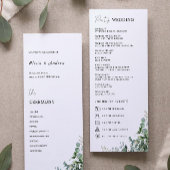 Greenery Wedding Ceremony Programma Sjabloon