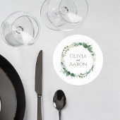 Greenery Wedding Coaster Ronde Kartonnen Onderzetter