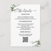 Greenery Wedding Details Informatiekaartje (Voorkant)