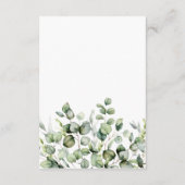 Greenery Wedding Details Informatiekaartje (Achterkant)