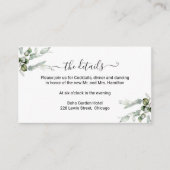 Greenery Wedding Details Informatiekaartje (Voorkant)