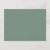 Greenery Wedding Details Sage Green Insert Card Briefkaart (Achterkant)