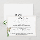 Greenery Wedding Details Tussenkaart Informatiekaartje (Voorkant / Achterkant)