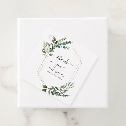 Greenery Wedding Favor Label (In situ)