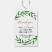 Greenery Wedding Favor Label Cadeaulabel (Voorkant)