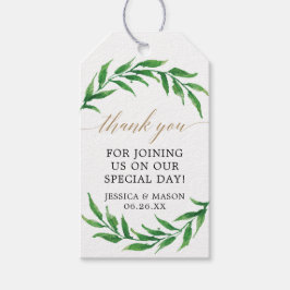 Greenery Wedding Favor Label Cadeaulabel