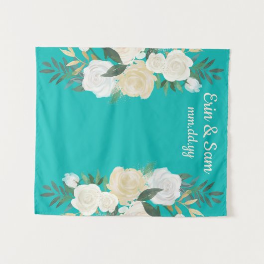 Greenery Wedding Foto Booth Backdrop Spring Boho Wandkleed (Voorkant (horizontaal))