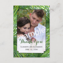 Greenery Wedding Foto Small Flat Harde kaart