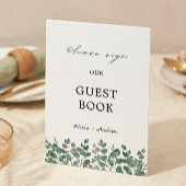 Greenery Wedding Guest Book Sign Sjabloon Kaart