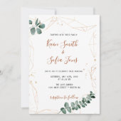 Greenery Wedding Invitation Kaart (Voorkant)