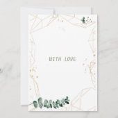 Greenery Wedding Invitation Kaart (Achterkant)