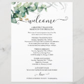 Greenery Wedding Itinerary - Wedding Welcome (Voorkant)