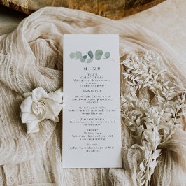 Greenery Wedding Menu