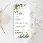 Greenery Wedding Menu