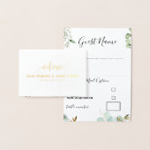 Greenery Wedding Menu Choice Place Cards (Display)