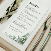 Greenery Wedding Menu Kaarten Sjabloon