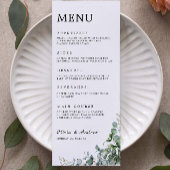 Greenery Wedding Menu Kaarten Sjabloon