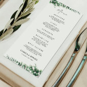 Greenery Wedding Menu Kaarten Sjabloon