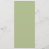 Greenery Wedding Menu met gastennaam (Achterkant)