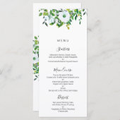 Greenery Wedding Menu, Woodland Menu (Voorkant / Achterkant)
