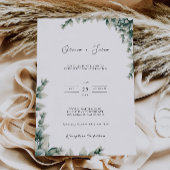 Greenery Wedding nodigt uit tot Sjabloon Kaart