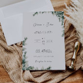 Greenery Wedding nodigt uit tot Sjabloon Kaart