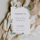 Greenery Wedding nodigt uit tot Sjabloon Kaart