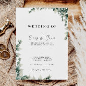 Greenery Wedding nodigt uit tot Sjabloon Kaart