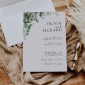 Greenery Wedding nodigt uit tot Sjabloon Kaart