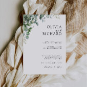 Greenery Wedding nodigt uit tot Sjabloon Kaart