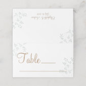 Greenery Wedding Place Card Plaatskaartje (Buitenkant ongevouwen)