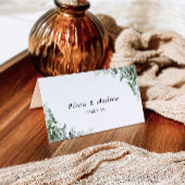 Greenery Wedding Place Cards Sjabloon