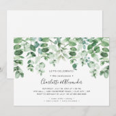 Greenery Wedding Reception slechts Kaart (Voorkant / Achterkant)