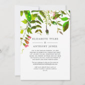 Greenery Wedding Reduced Guest List Aankondiging (Voorkant)