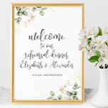 Greenery Wedding Rehearsal Dinner Welcome Sign Poster<br><div class="desc">Ontdek hoe onze Greenery Eucalyptus Wedding Reception uw speciale dag kan transformeren in een echt betoverende affaire. Van elegante centerpieces tot weelderige groene muren,  deze gids laat zien hoe u dit veelzijdige element in uw huwelijksreceptie kunt opnemen. Maak dit moment echt onvergetelijk!</div>