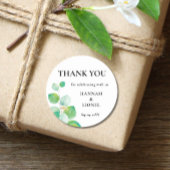 Greenery Wedding Ronde Sticker