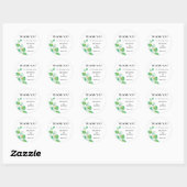 Greenery Wedding Ronde Sticker (Vel)