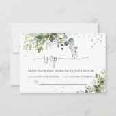 Greenery Wedding RSVP-kaart RSVP Kaartje (Voorkant)