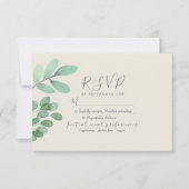 Greenery Wedding RSVP-kaart RSVP Kaartje (Voorkant)
