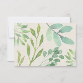 Greenery Wedding RSVP-kaart RSVP Kaartje (Achterkant)