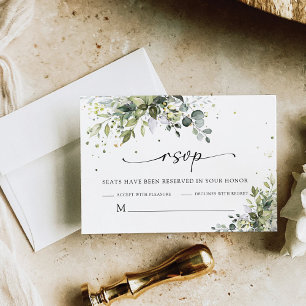Greenery Wedding RSVP-kaart RSVP Kaartje