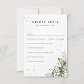 Greenery Wedding RSVP-kaart RSVP Kaartje (Voorkant)