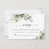 Greenery Wedding RSVP-kaart RSVP Kaartje (Voorkant)