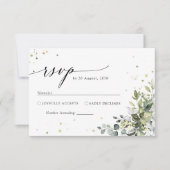 Greenery Wedding RSVP-kaart RSVP Kaartje (Voorkant)