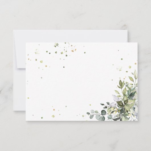 Greenery Wedding RSVP-kaart RSVP Kaartje (Achterkant)